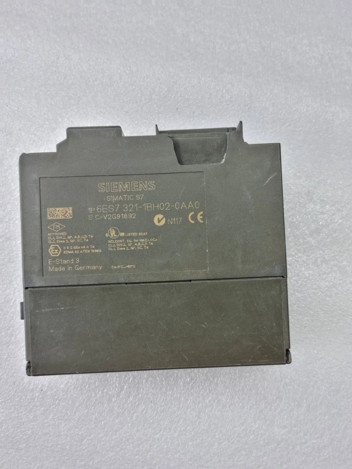 SIEMENS 6ES7 321-1BH02-0AA0 MODULE SIMATIC S7 6ES73211BH020AA0